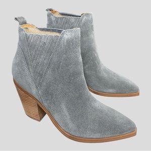 NEW Marc Fisher Gadri Suede Slipon Pointed Toe Booties Size 8